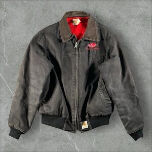 Vintage Carhartt‎ Jacket Mens XL Black Detroit Santa Fe Duck Canvas 90s USA Made